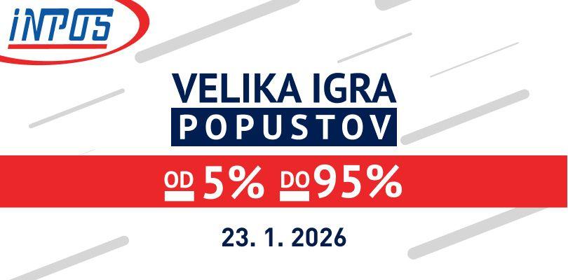 AKCIJA V FIZIČNIH POSLOVALNICAH - Velika igra popustov, od -5% do -95%