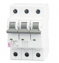 VAROVALKA ETIMAT-6 C 25A 3P 2145518 ETI