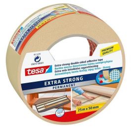 Trak lepilni obojestranski tkaninasti Tesa Extra Strong,  25m x 50mm
