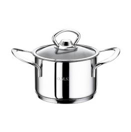 Lonec 1,5l s stekl. pokrovom 2-R inox fi16x8cm, indukcija
