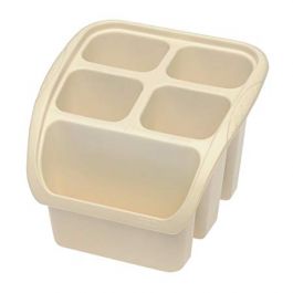 Odcejalnik za pribor 16x16x12cm krem
