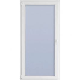 Okno PVC JEWE 58x118cm, desno, belo, 6 komorno, steklo 1,1K, odpiranje in nagib 