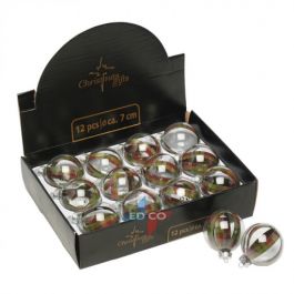 Bučka novoletna steklena  fi 7cm, Ed.