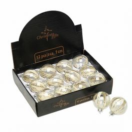 Bučka novoletna steklena fi 7cm Ed.