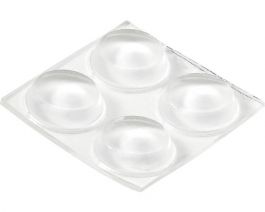 SAMOLEPILNI BLAŽILCI FI 13x3mm, TRANSPARENTEN, 12pcs