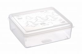 Posoda za kekse okrogla Merry Christmas, 20x10,2cm, 2,5l, pvc , več motivov
