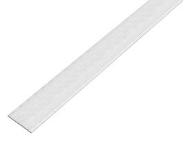 PROFIL PLOŠČATI 15x2mm/1m, ALU inox svetel, samolepilni
