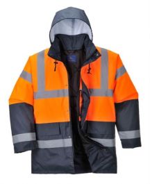Dvobarvna jakna PW Hi-Vis Traffic št.M (oranžna)