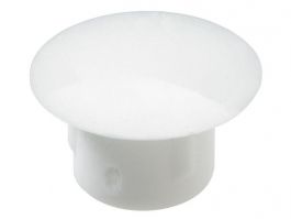 Kapica pokrivna FI8/13mm plastična bela (Pak=20kos) 