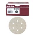 PAPIR BRUSNI DISK 125mm gr.150 VELUR brez LUKENJ SMIRDEX (pak.100.kos)