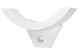 Svetilka LED SPINEL s senzorjem 10W 800lm 4000K BELA IP54