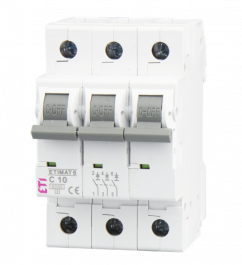 VAROVALKA ETIMAT-10 C 3p 10A 2135714 ETI