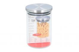 Doza steklena s pokrovom inox, Alpina, 800 ml, 10x15cm 
