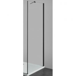 STEKLO FIKSNO ZA TUŠ KABINO 90x195 6mM ČRNO (88.5-89.5cm)