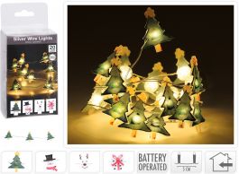 Lučke 20 led  božičnimi motivi toplo bela baterijska notranja, Koo.