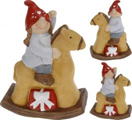 Okras božični deček/deklica na konju, Koo.