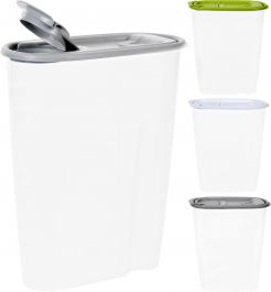 Doza za shranjevanje s pokrovom 2,2l  transpar. pvc
