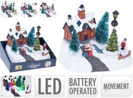 Dekoracija božična 10 led lučk, dim 20x17cm, Koo.