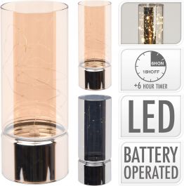 Stekleni cilinder led 20 cm, Koo.