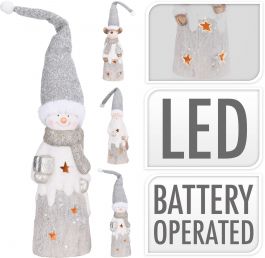 Figura božična, paleček z led lučkami, 39 cm, Koo.