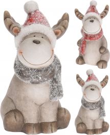 Figura božična jelen 20 cm, Koo.