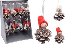 Božični okras storž 11 cm, Koo.