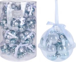 Bučka novoletna modra set 14/40mm, Koo.