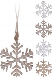 Okras novoletni les snežinke 14 cm, Koo.