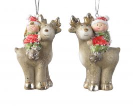 Okras jelen z otrokom 4,5x7,5cm, DSGlas