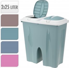 Koš za smeti Duobin 2x25l, več barv
