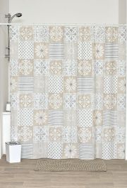 Zavesa za tuš + kljukice 180x180, Peva Margotte Tendance