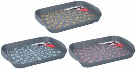 Pladenj servirni anti slip 29,5x44x4,5cm razl. dekorji 
