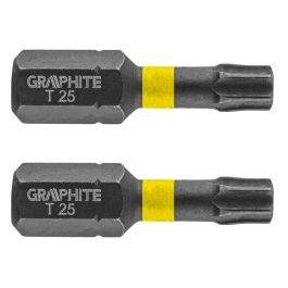 Nastavek vijačni tx-25x25mm set 2/1 - 56h514 Graphite