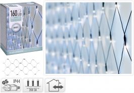 Lučke 160 led ledeno bela zavesa 200 cm, IP44, Koo.