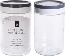Doza steklena s pvc pokrovom 660ml 
