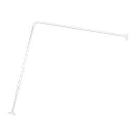 Tirnica za kad zaveso 80-80 cm alu bela, TENDANCE