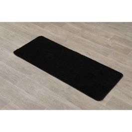 Kopalniška preproga 50x120 cm, mikrofibra črna TENDANCE