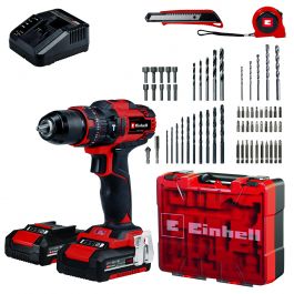 SET AKU ORODJA TE-CD 18/40 Li-i VIJAČNI VRTALNIK + 64 (2x2.0Ah)  - EINHELL