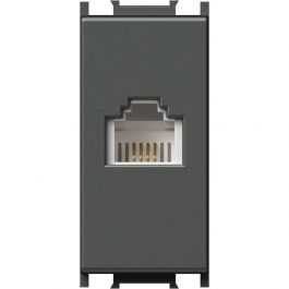Vtičnica MODUL telefonska KS
RJ11 6/4 1M antracit