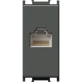 Vtičnica MODUL komunikacijska CAT5 RJ45 8/8 1M antracit