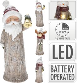 Figura božična z led lučkami, 60 cm, Koo.