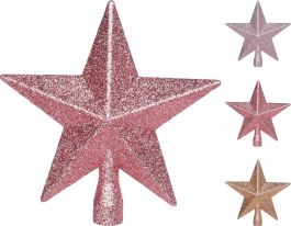Zvezda za božično drevo roza 20cm, Koo.