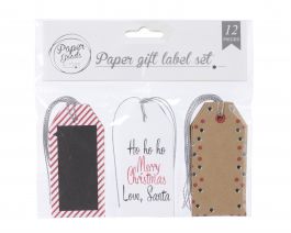 Etiketa božična dekorativna 4x8,5cm, 12/1, Kaem.