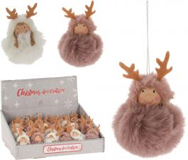 Okras novoleltni deklica z rogovjem 12 cm , Koo.