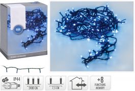 Lučke 320 led modre 8 funkcij utripanja, 24 m,  Koo.