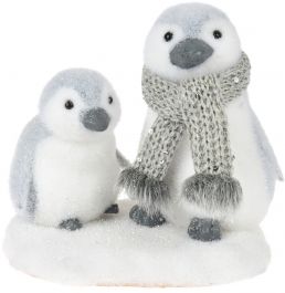 Figura okrasna pingvinčka na ledeni ploskvi,  Koo.