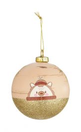 Bučka novoletna ježek fi 80 mm,  Bizz.