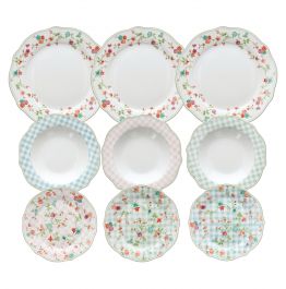 Krožnik garnitura 18/1 Penelope, porcelan
