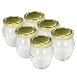 Kozarec za vlaganje Amfora, 314ml, set 6/1, s pokrovčki št. 63
