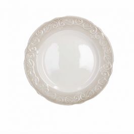 Krožnik Shabby cozy plitev  26cm porc.
